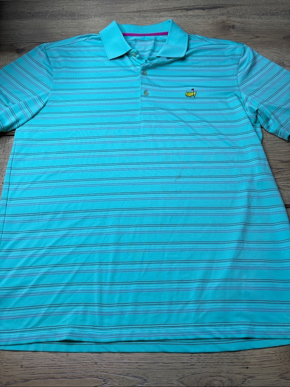 Men’s Masters Tech Short Sleeve Masters Polo Shirt Size Large